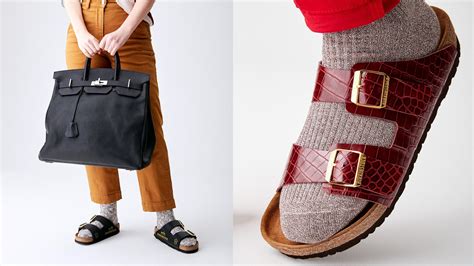 hermes birkin birkenstocks|Birkenstocks made from Birkin bags.